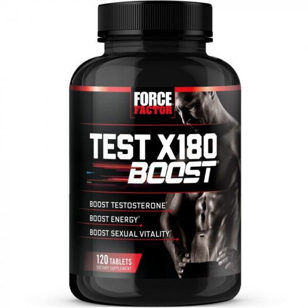 Force Factor Test X180 Testosterone Boosters, 120 Tablets | USA