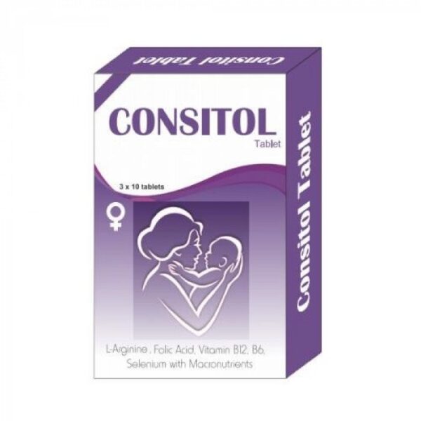 Consitol Tablet 30's Pack
VOX DEI LABS
Generic: L-Arginine + Folic Acid + Vitamin B12 + Vitamin B6 + Selenium

Type: Tablet

Pack Size: 30s pack
